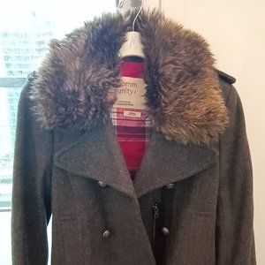 Aritzia Community Grey Winter Wool  Jacket